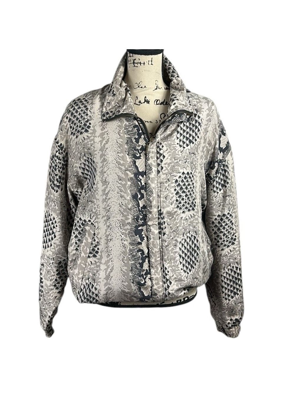 Vintage 80’s Silk Patterned Jacket size L